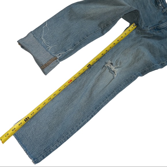 MADEWELL THE PERFECT VINTAGE HIGH RISE JEANS DISTRESSED RAW HEM SIZE 27 - Picture 15 of 15